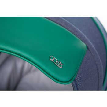 Коляска ANEX CLASSIС 3 в 1, C03 jeans+green leather
