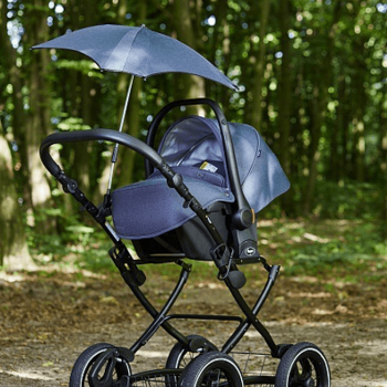 Зонт для коляски с раздвижным стержнем т.м. АNEX (Анекс) Q1 black